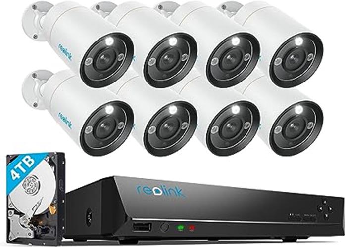 Reolink 12MP Ultra HD PoE H.265 16CH NVR with 4TB HDD Security Camera System - Secure IT Global