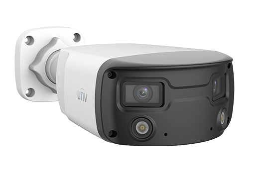 Uniview 8MP IP camera for high-quality surveillance with PoE and dual lenses