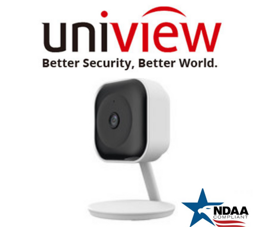 Uniview C1L-2WN-G Wireless Cube Camera.Uniview 2MP Wi-Fi indoor cube IP camera front view