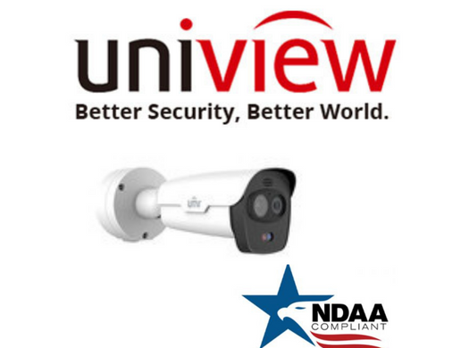 UNV TIC2621SR-F3-4F4AC-VD Thermal NDAA Security Camera.Uniview 4MP IP67 PoE Dual Spectrum Thermal Bullet Security Camera