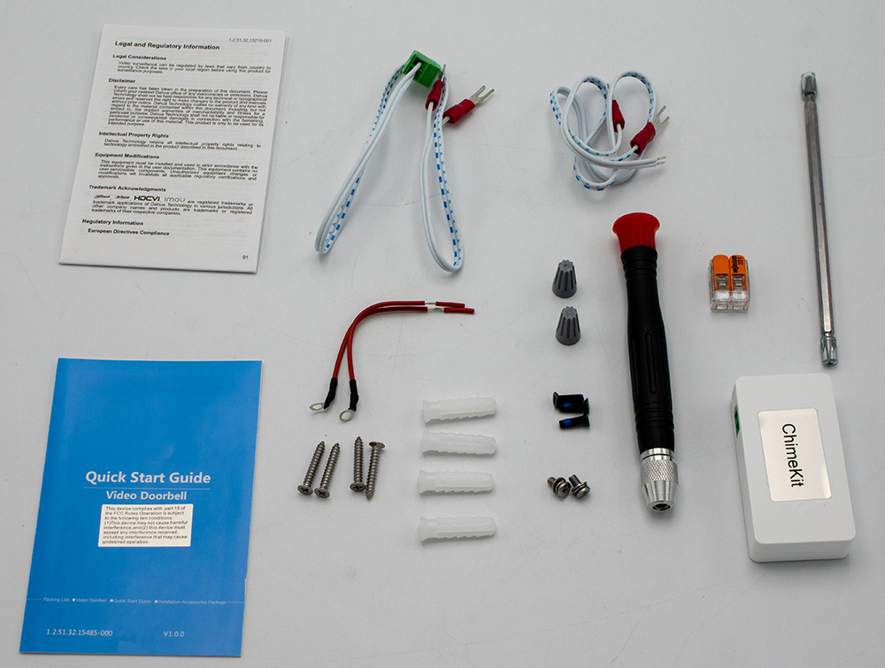 Dahua Technology DHI-DB11 2MP IP55 IR Wi-Fi Video Doorbell SD Slot 2 Way Audio