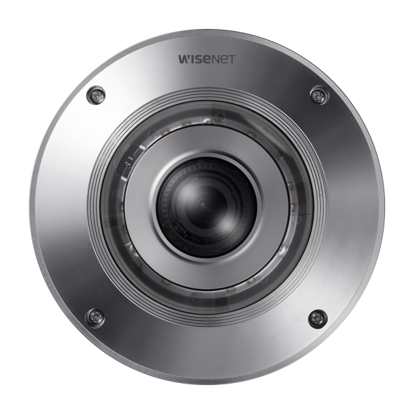 Hanwha 360 fisheye IP camera with IR night vision