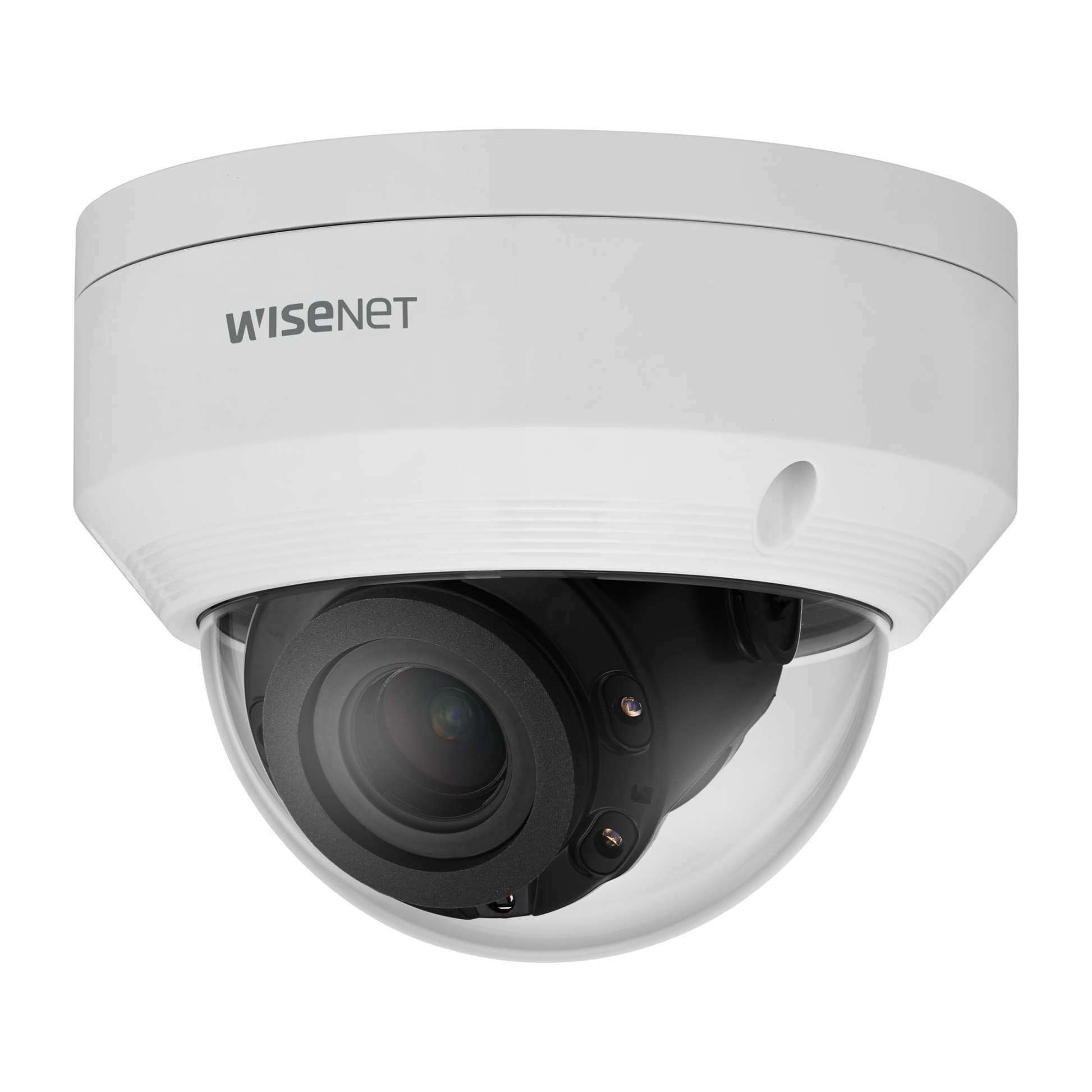 Hanwha POE IP camera side view with motion detection and WDR