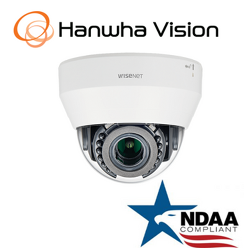Hanwha Techwin LND 6012R Wisenet dome camera front view