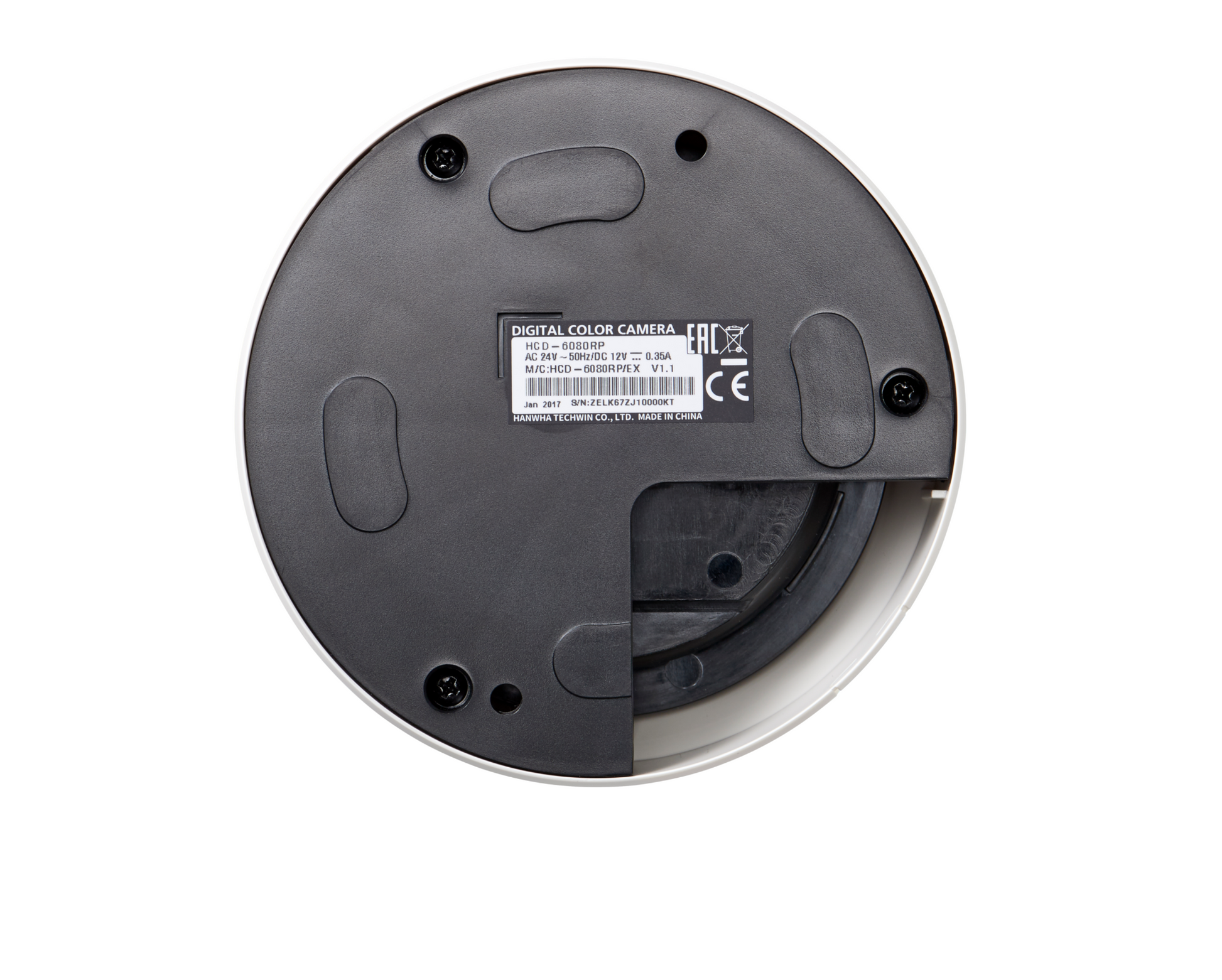 Hanwha Wisenet 2MP analog IR dome camera showcasing key features