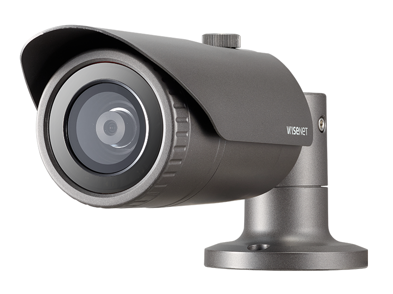 Hanwha Wisenet 4MP IP camera for outdoor surveillance