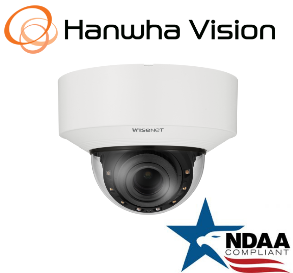 Hanwha Techwin XNV-C8083R 4K IR Vandal Dome AI IP SecurityCamera 4.4~9.3mm Lens