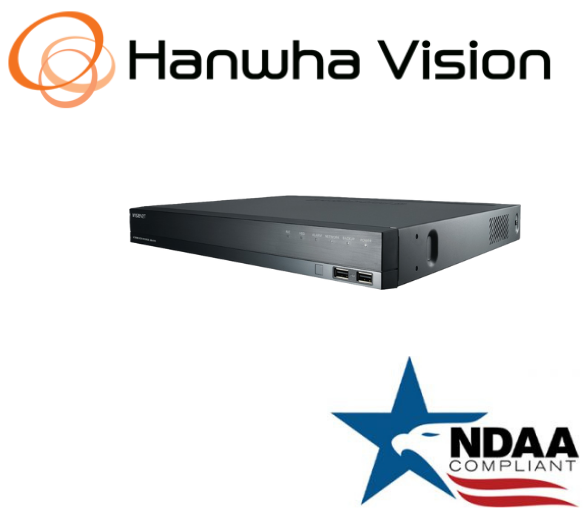 Hanwha Techwin XRN-820S-2TB HDD 8CH 32MP H.265  PoE+ NVR IP Security Recorder