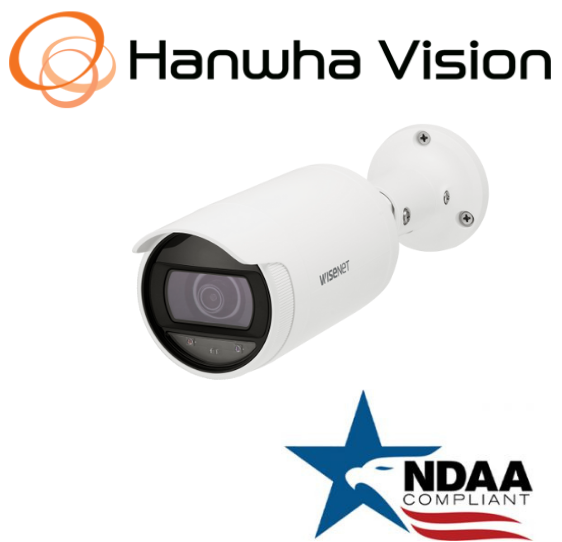 Hanwha Techwin ANO-L6022R 2MP PoE IR IP Bullet Security Camera 4mm fixed lens