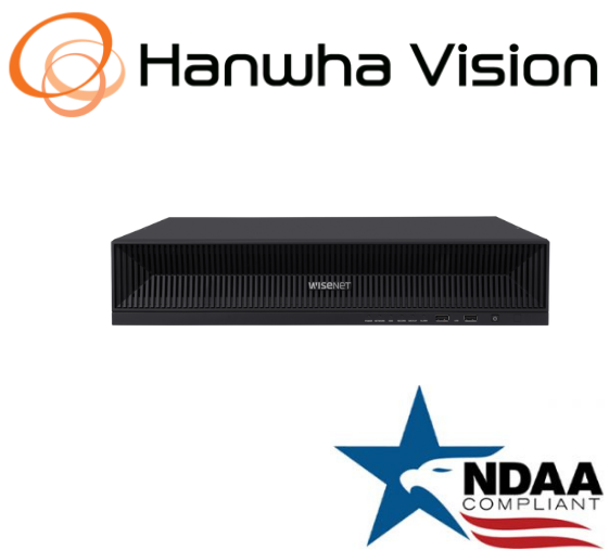 Hanwha Techwin XRN-1620SB1-12TB HDD 8K 16CH 32MP PoE+ NVR IP Security Recorder
