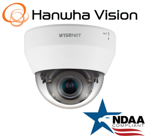 Hanwha Techwin QND-7082R 4MP POE IR IP Security Dome Camera 3.2 ~10.0mm Lens