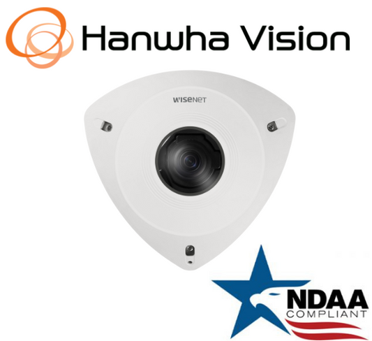 Hanwha Techwin TNV-8011C 5MP POE Audio in-out IP mount  SecurityCamera 2.3mmLens