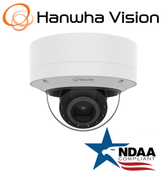 Hanwha Vision PNV-A6081R-E2T 2MP IR  Dome IP Security Camera 4.38~9.33mm Lens