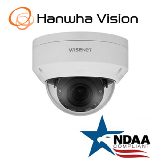 Hanwha Techwin LNV-6072R 2MP PoE IR Vandal IP Security Dome Camera 3.2 -10mmLens