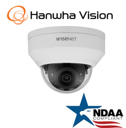 Hanwha Techwin LNV-6022R 2MP PoE Outdoor Dome IR IP Security Camera 4mmFixedLens