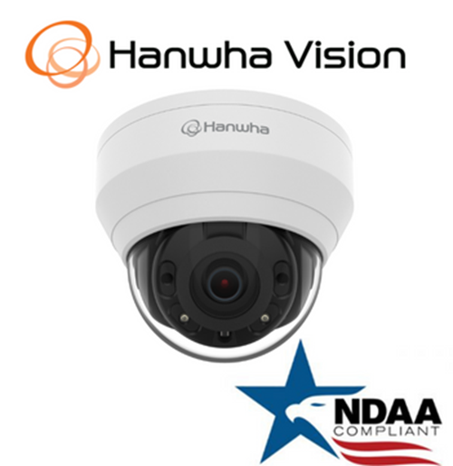 Hanwha Techwin QND-8020R Wisenet 5MP POE IR  IP Network Security  Dome Camera