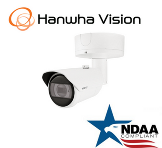 Hanwha Techwin XNO-6123R 2MP PoE 12X Bullet AI IP SecurityCamera 5.2~62.4mm Lens