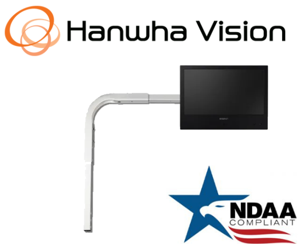 Hanwha Techwin STB-10PVMGUX-W Gondola PVM Monitor Mount Security Accessory