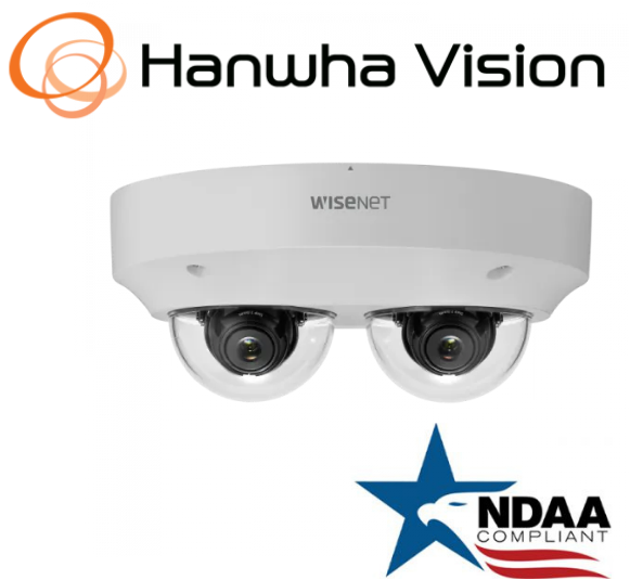 Hanwha Techwin PNM-9000VD P Series 10M Dual-Sensor IP Dome SecurityCamera NoLens