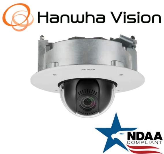 Hanwha Techwin XND-8081FZ 5MP Flush Mount PTRZ Dome SecurityCamera 3.6~9.4mmLens