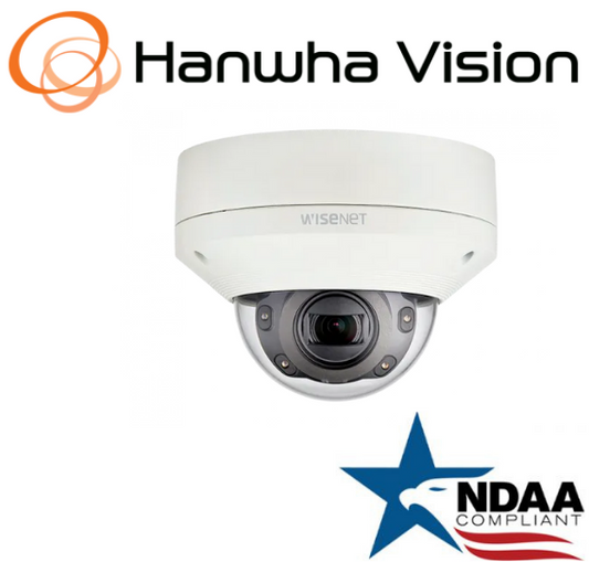 Hanwha Techwin XNV-6080R 2MP Vandal Outdoor IP Security Dome Camera 2.8-12mmLens