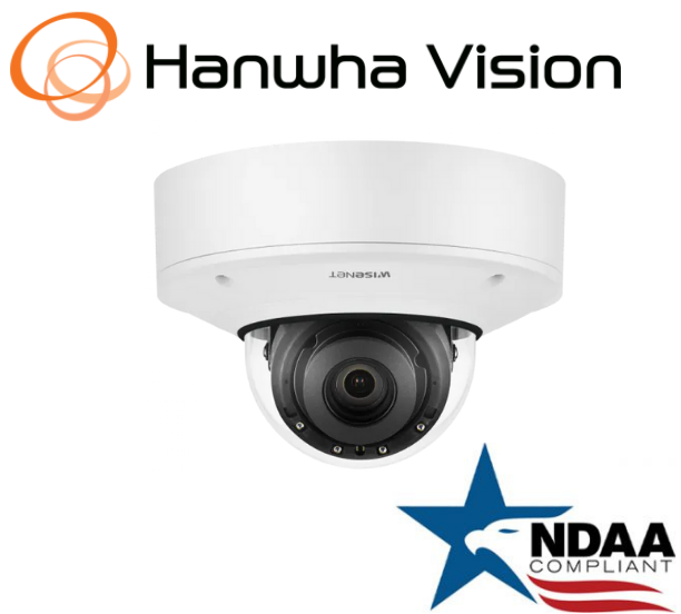 Hanwha Techwin XNV-9082R WiseNet 8MP Vandal Dome IP SecurityCamera 2.8-8.4mmLens