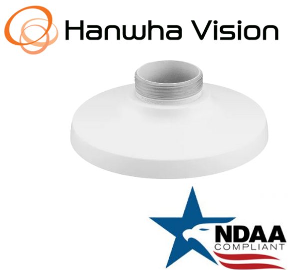 Hanwha Techwin SBP-125HMW Hanging Mount White Color Aluminum Security Accessory