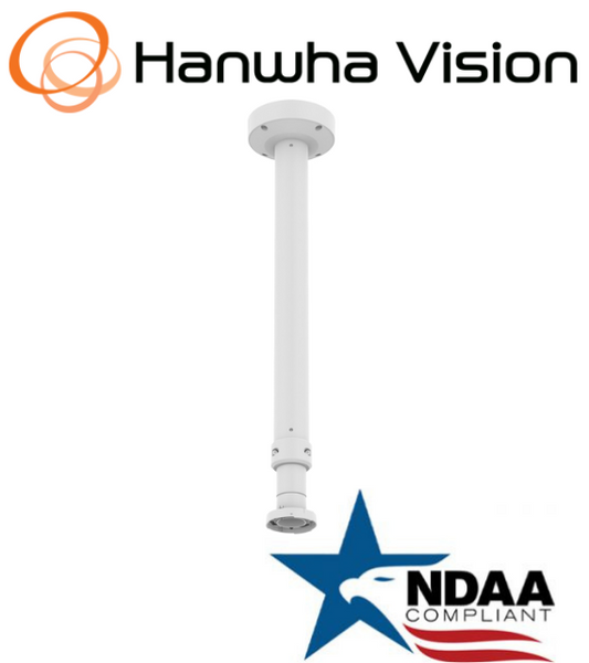 Hanwha Techwin SBP-156CMW Telescoping Ceiling Mount Aluminum Security Accessory