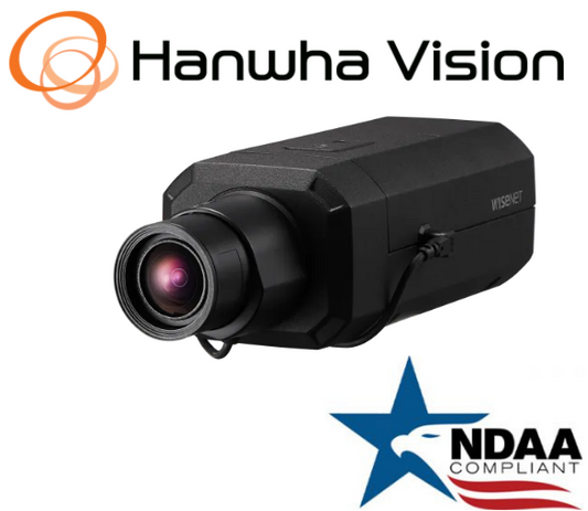 Hanwha Techwin PNB-A9001 4K 8MP AI Network IP Security Box Camera (No Lens)