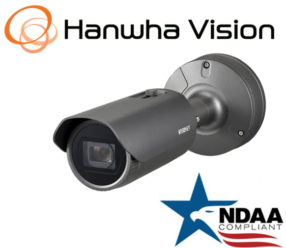 Hanwha Techwin XNO-6120R 2MP IR Bullet NW IP Security Camera 5.2 ~ 62.4mm Lens