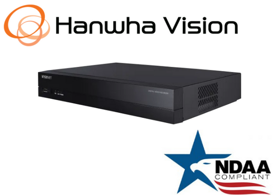 Hanwha Techwin HRX-434-2TB 4CH 8MP IP Pentabrid DVR Security Recorder 2TB HDD