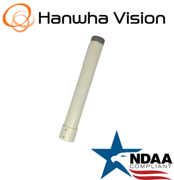 Hanwha Techwin SBP-302CM-06  Extension pendant mount pipe 6" Security Accessory