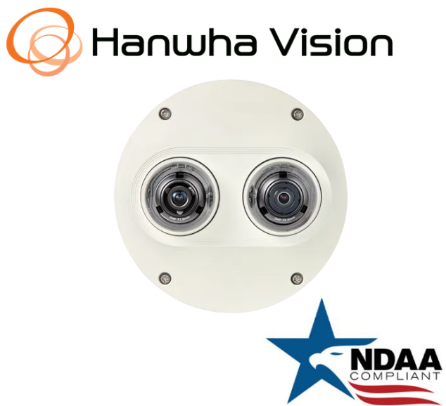 Samsung Hanwha Techwin WiseNet  PNM-7000VD Outdoor NW Dual Dome Security Camera