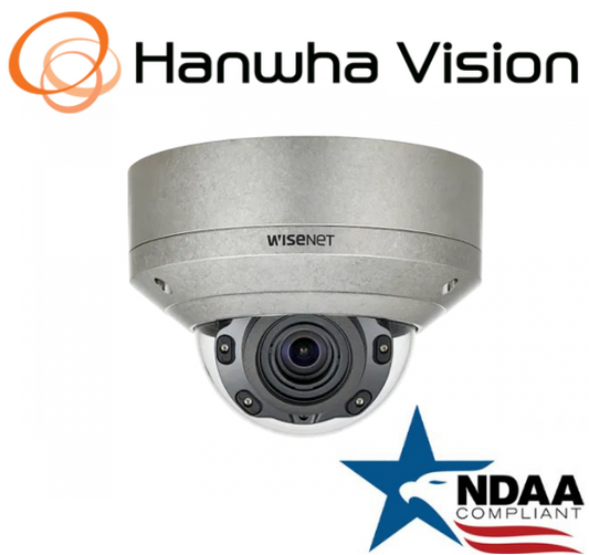 Hanwha Techwin XNV-8080RSA 5MP IP Network Security Dome Camera 2.4x 3.9~9mm Lens