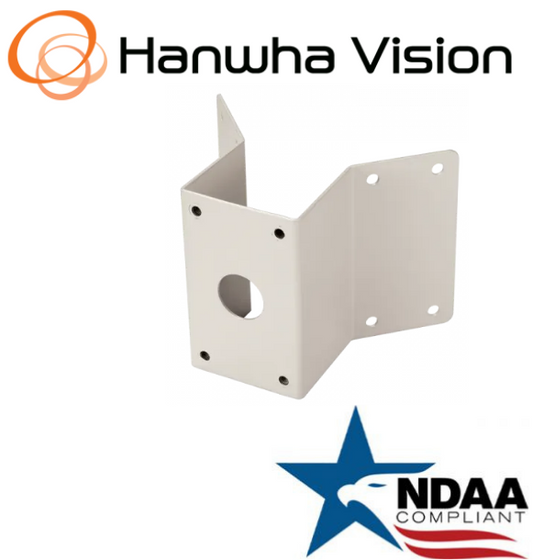 Hanwha Techwin SBP-300KM Corner Mount Adapter (Ivory )Color Security Accessory