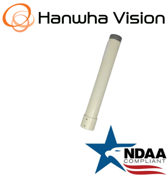 Hanwha Techwin SBP-302CM-12  Extension pendant pipe Aluminum Security Accessory