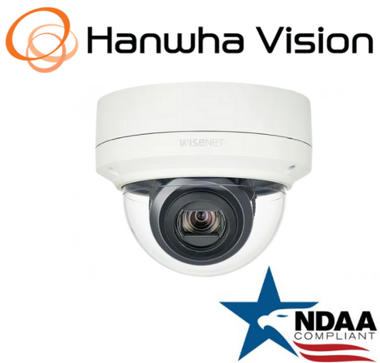Hanwha Techwin XNV-6120 2MP PoE  Vandal Dome IP SecurityCamera 5.2mm ~62.4mmLens
