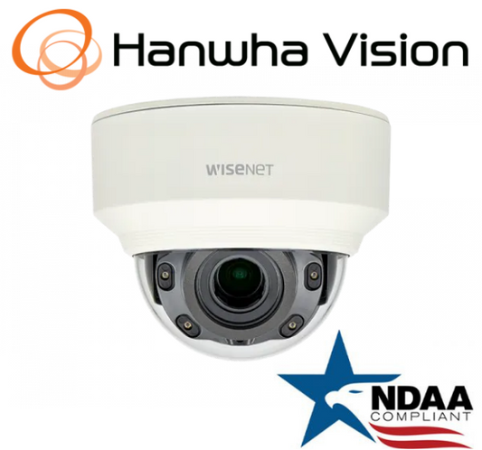 Hanwha Techwin XNV-L6080R 2MP PoE IP Network Security Dome Camera 3.2~10mm Lens