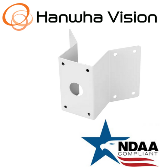 Hanwha Techwin SBP-300KMW Corner Mount Adapter (Ivory) Security Accessory