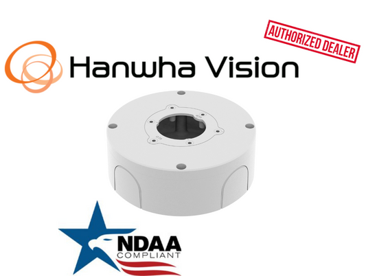 Hanwha Vision SBO-140BW White Back Box Security Accessory for Dome Cameras