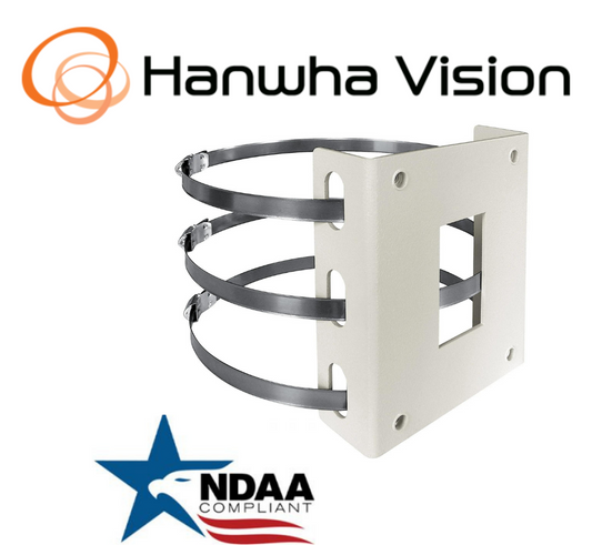 Hanwha Vision SHB-V-DBHWGC Pole Mount Adaptor Security Accessory
