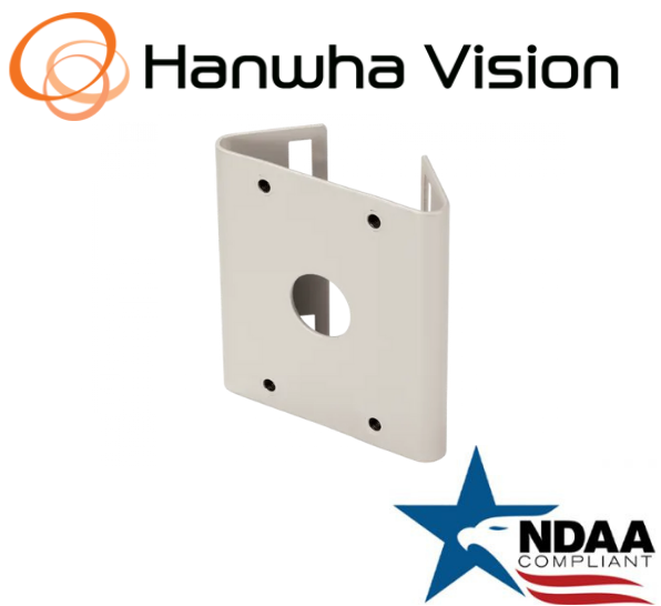 Hanwha Techwin SBP-300PM Pole Mount Adapter (Ivory) Security Accessory