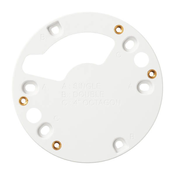 Hanwha Techwin SBP-B-100P Adaptor plate for Single Double Security Accessory