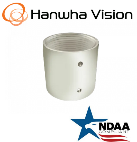 Hanwha Techwin SBP-HCF 1.5” mounting coupler (Ivory) Security Accessory