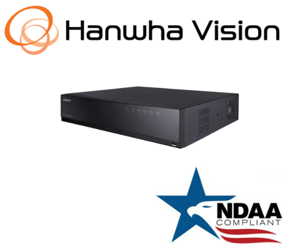 Hanwha Techwin HRX-835-12TB 8CH 8MP IP Pentabrid DVR Security Recorder 12TB HDD
