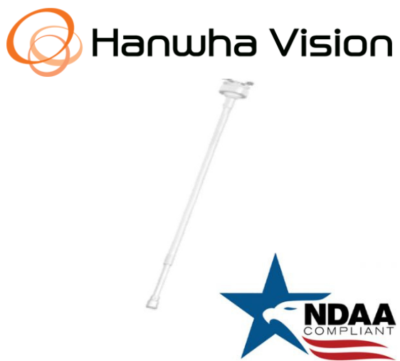 Hanwha Techwin SBP-302CMASW Telescopic Pendant Mount  Security Accessory