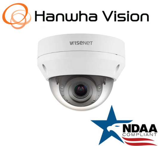 Hanwha Techwin QNV-8080R 5M H.265 POE IR Dome IP SecurityCamera 3.2 ~10.0mm Lens