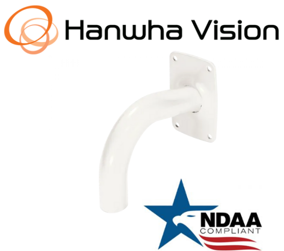Hanwha Techwin SBP-300WMW  Camera Gooseneck wall mount White Security Accessory
