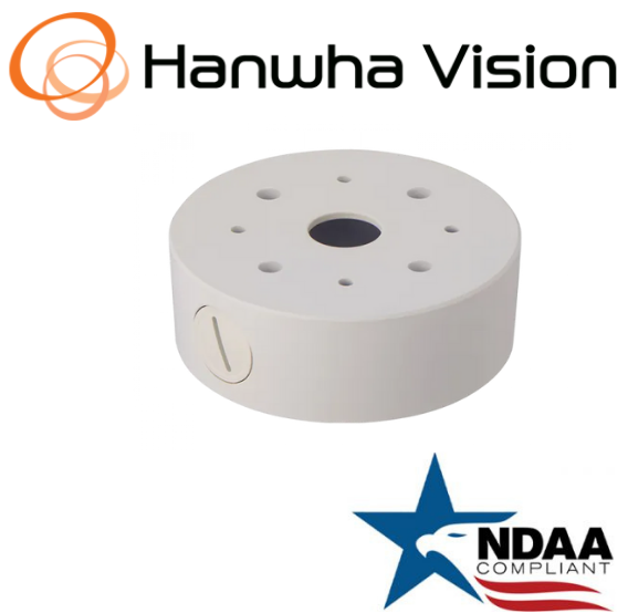 Hanwha Techwin SBV-116B Dome back box with Knockouts Aluminum Security Accessory