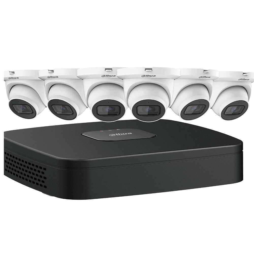 Dahua 4MP Starlight Network Security System(Smart H.265+)Camera+ NVR 2.8 mm Lens